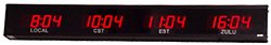 World Time Zone LED Clocks